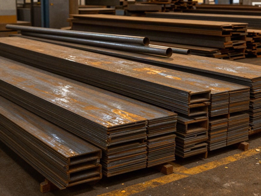 Steel plates, pipes and structural sections